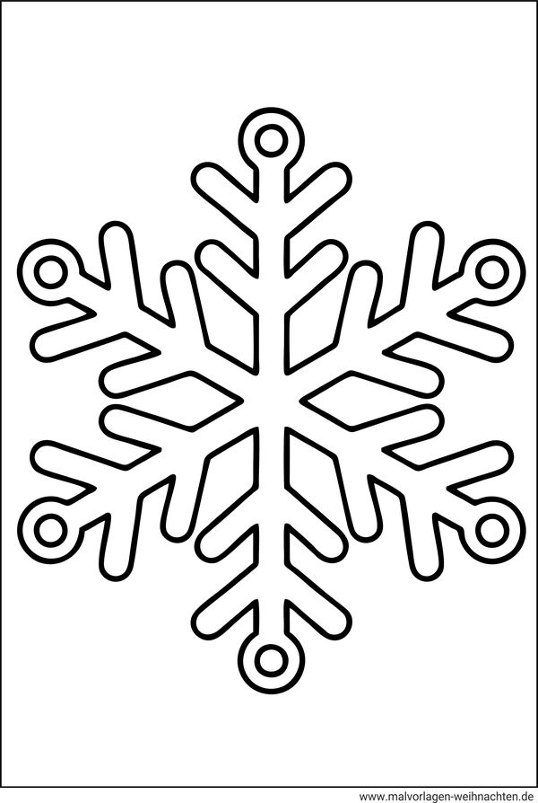 Schneeflocke Malvorlage ausdrucken