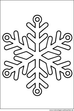 Schneeflocke Malvorlage drucken