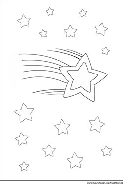 Malvorlagen Sternschnuppe kostenlosen für Kinder