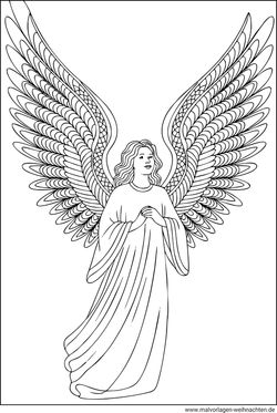 Engel Ausmalbild für Erwachsene