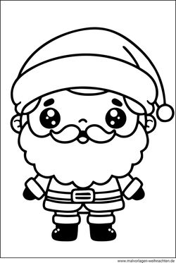 Kawaii Weihnachtsmann kostenlos